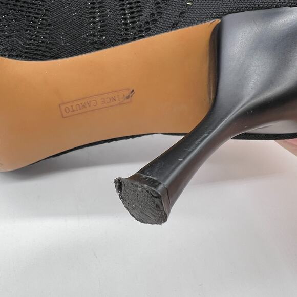 Vince Camuto Cresida Pointed Toe Pumps Heels Black Woven Mesh Size 8M - Picture 6 of 7
